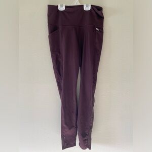 Maroon Powersoft High-Waisted Leggings